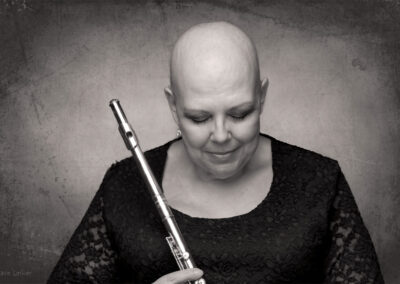 Sue Griffith Claridge with flute