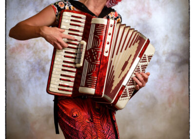 Joylin Hall with accordian